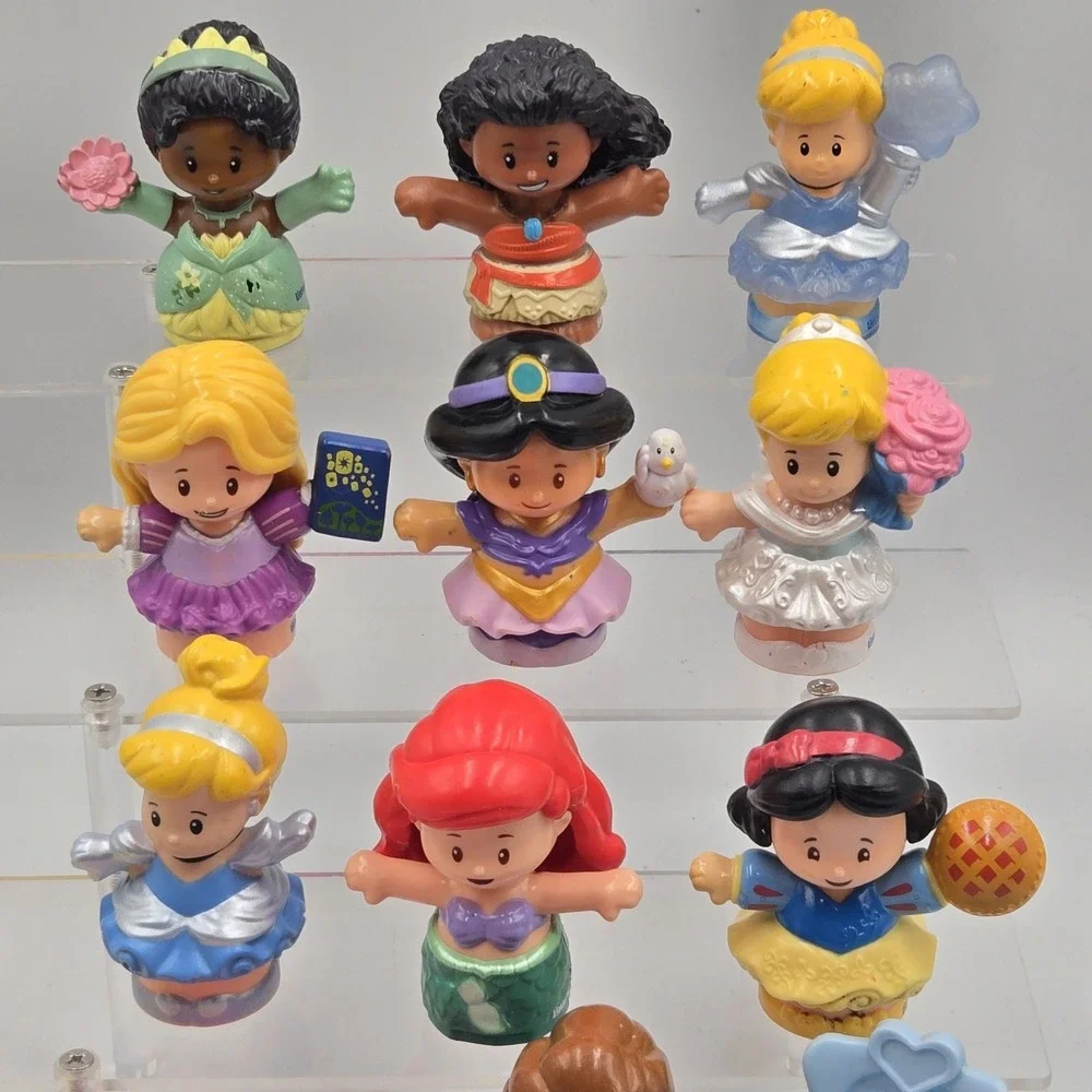 Fisher-Price Little People Disney Princess Prince 10 Mixed Figures +chairs Table